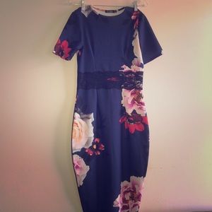 Floral midi dress